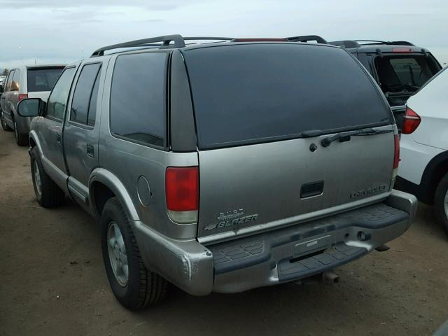 1GNDT13W0Y2224990 - 2000 CHEVROLET BLAZER BROWN photo 3