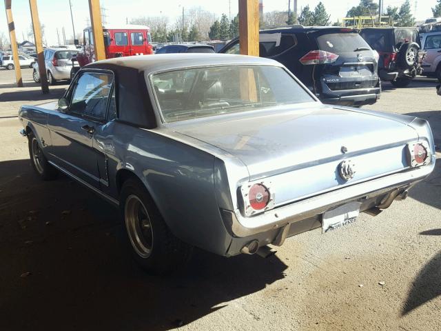 6F07T255088 - 1966 FORD MUSTANG BLUE photo 3