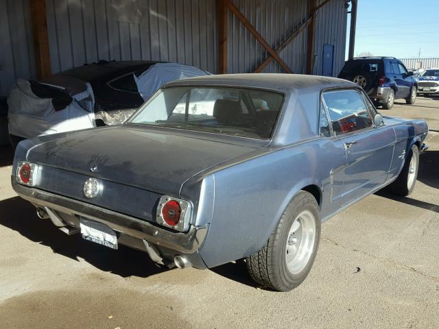 6F07T255088 - 1966 FORD MUSTANG BLUE photo 4