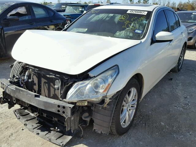 JN1DV6AP4BM604232 - 2011 INFINITI G25 BASE WHITE photo 2