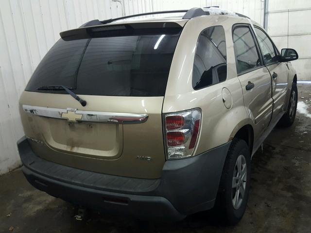 2CNDL23F456139014 - 2005 CHEVROLET EQUINOX LS TAN photo 4