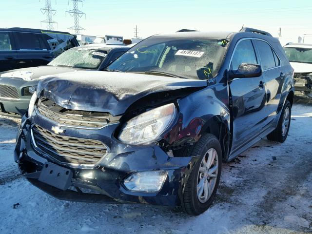 2GNALCEK1H1564447 - 2017 CHEVROLET EQUINOX LT BLUE photo 2