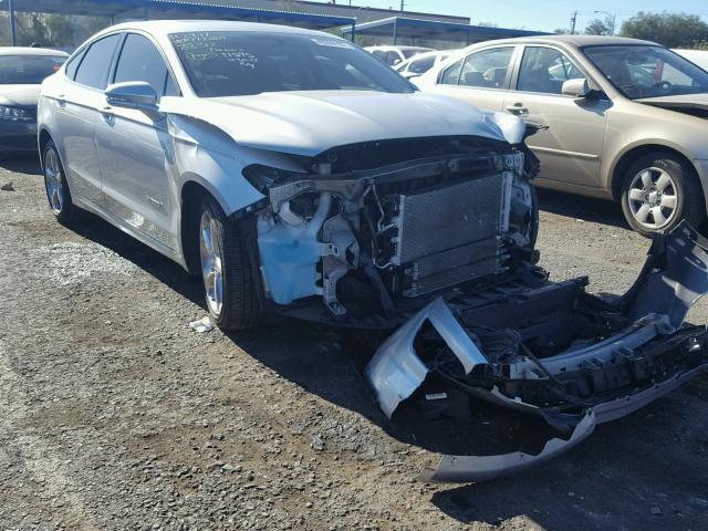 3FA6P0LU6ER397098 - 2014 FORD FUSION SE SILVER photo 1