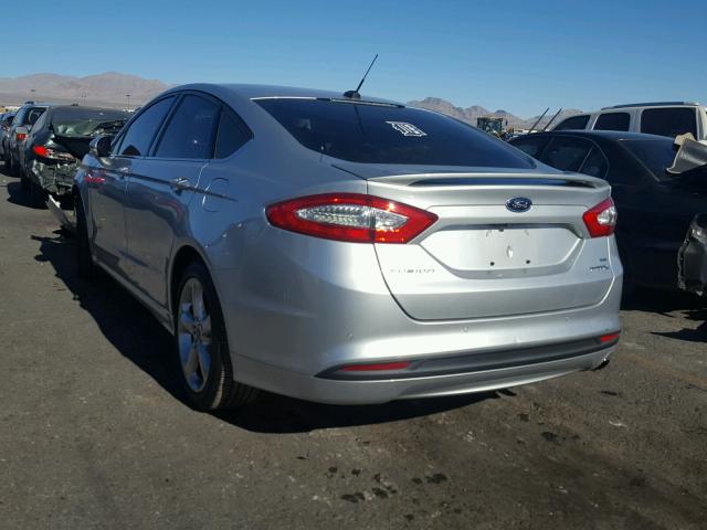 3FA6P0LU6ER397098 - 2014 FORD FUSION SE SILVER photo 3