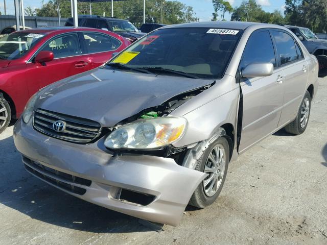 1NXBR32E73Z144288 - 2003 TOYOTA COROLLA CE BEIGE photo 2