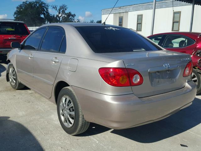 1NXBR32E73Z144288 - 2003 TOYOTA COROLLA CE BEIGE photo 3