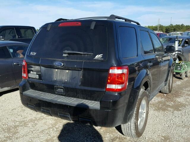 1FMCU0D70AKA70544 - 2010 FORD ESCAPE XLT BLACK photo 4