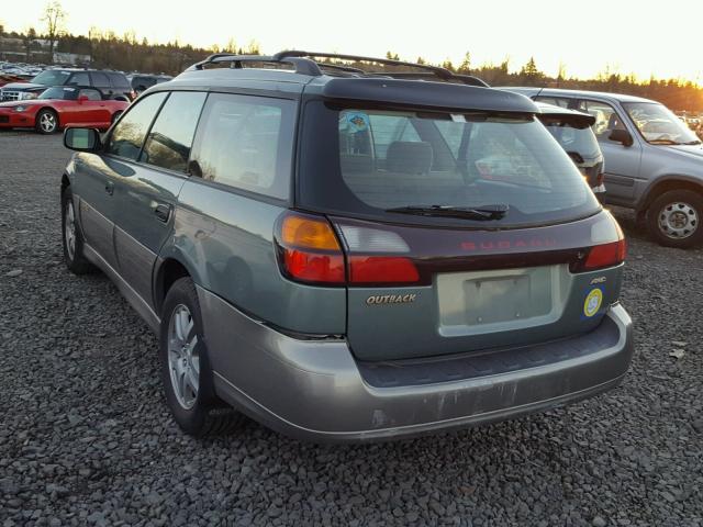 4S3BH665237639659 - 2003 SUBARU LEGACY OUT BLUE photo 3