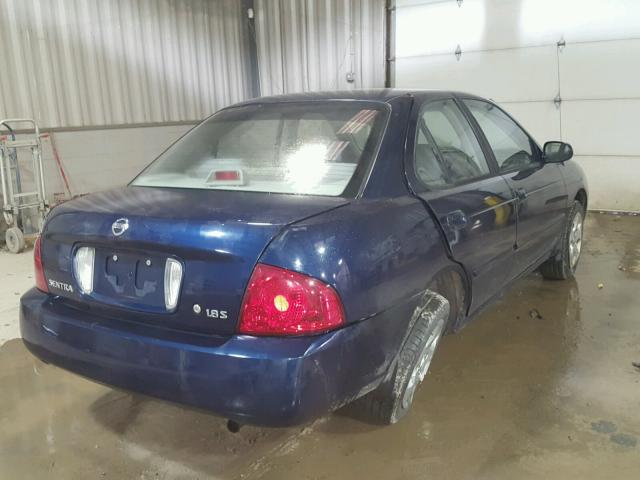 3N1CB51D26L516753 - 2006 NISSAN SENTRA 1.8 BLUE photo 4