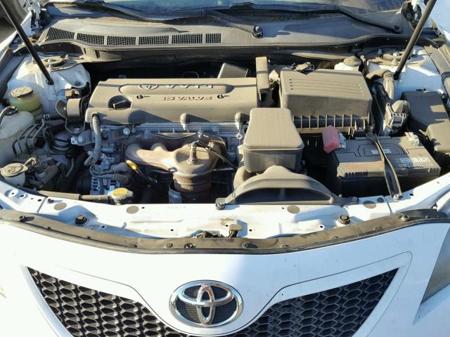 4T1BE46K39U854573 - 2009 TOYOTA CAMRY BASE WHITE photo 7