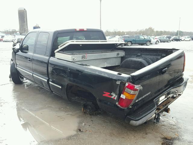 1GCEK19T7XE229940 - 1999 CHEVROLET SILVERADO BLACK photo 3