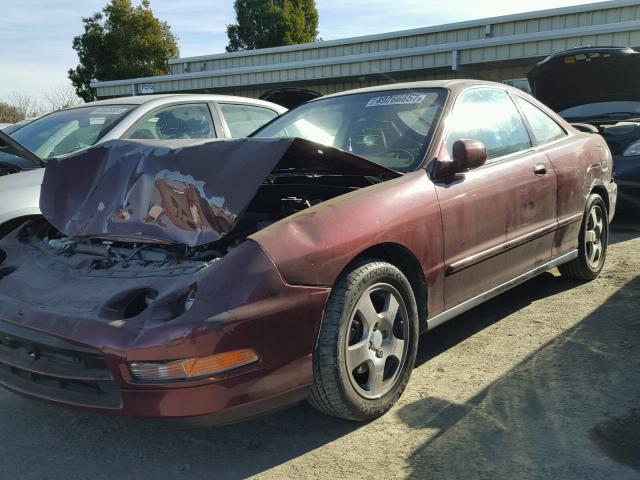 JH4DC4463TS014853 - 1996 ACURA INTEGRA SE MAROON photo 2