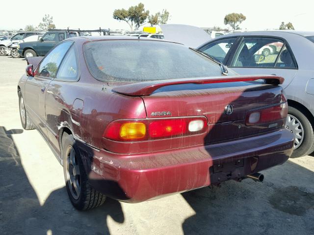 JH4DC4463TS014853 - 1996 ACURA INTEGRA SE MAROON photo 3