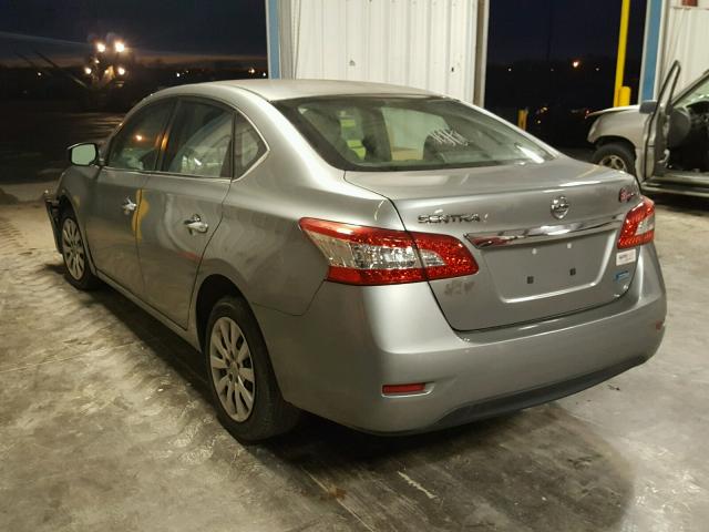 3N1AB7AP1DL769668 - 2013 NISSAN SENTRA S GRAY photo 3