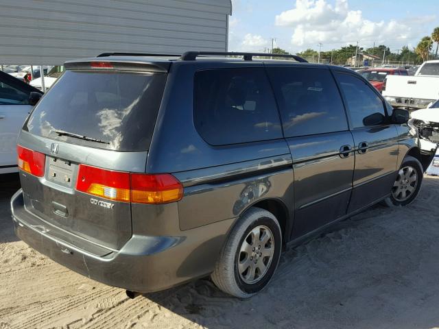 5FNRL18983B054949 - 2003 HONDA ODYSSEY EX TEAL photo 4