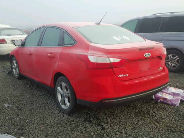 1FADP3F24DL201661 - 2013 FORD FOCUS SE RED photo 3