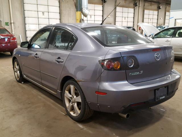 JM1BK323361517422 - 2006 MAZDA 3 S GRAY photo 3