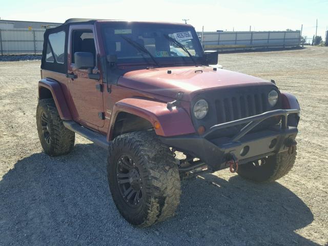 1C4AJWBG0DL511436 - 2013 JEEP WRANGLER S Tünd qırmızı foto 1