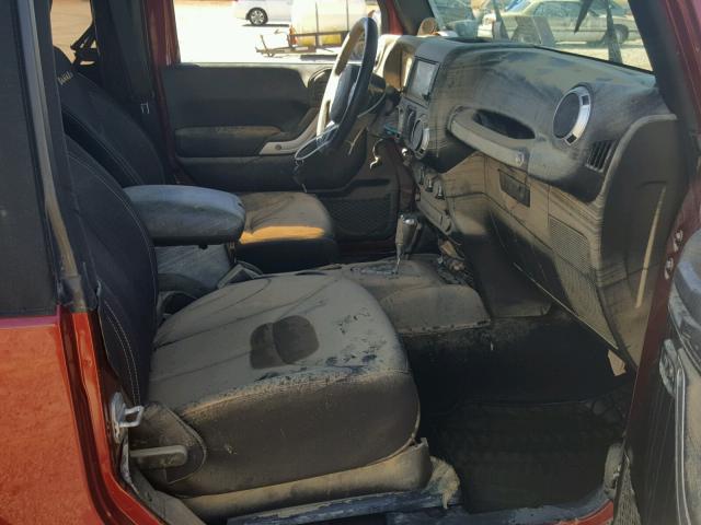 1C4AJWBG0DL511436 - 2013 JEEP WRANGLER S Tünd qırmızı foto 5