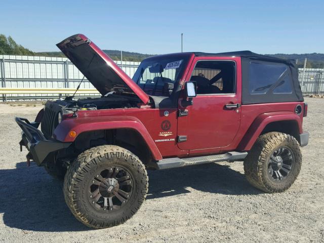 1C4AJWBG0DL511436 - 2013 JEEP WRANGLER S Tünd qırmızı foto 9