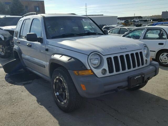 1J4GL48K55W501144 - 2005 JEEP LIBERTY SP SILVER photo 1