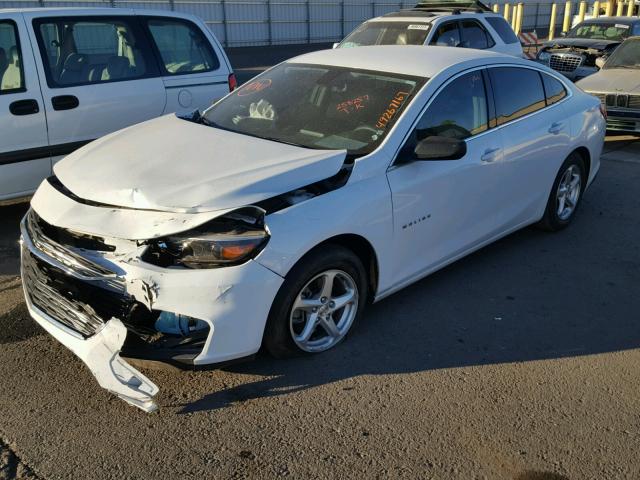 1G1ZB5ST1GF258257 - 2016 CHEVROLET MALIBU LS WHITE photo 2