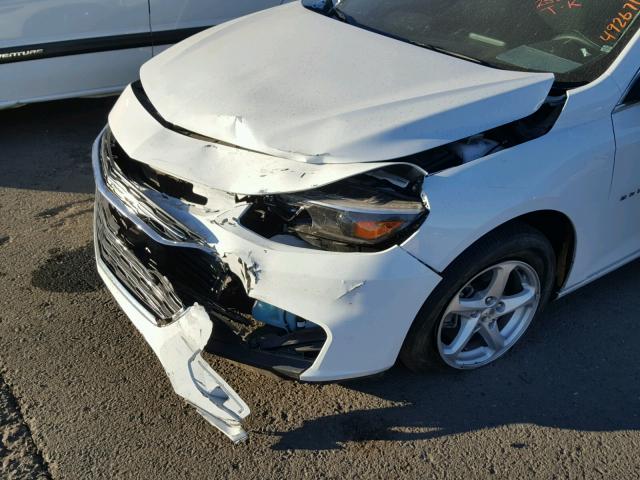 1G1ZB5ST1GF258257 - 2016 CHEVROLET MALIBU LS WHITE photo 9