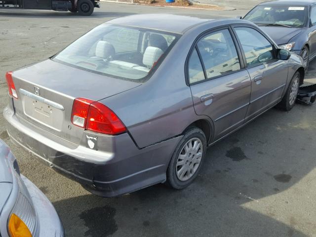 2HGES16595H528391 - 2005 HONDA CIVIC LX SILVER photo 4