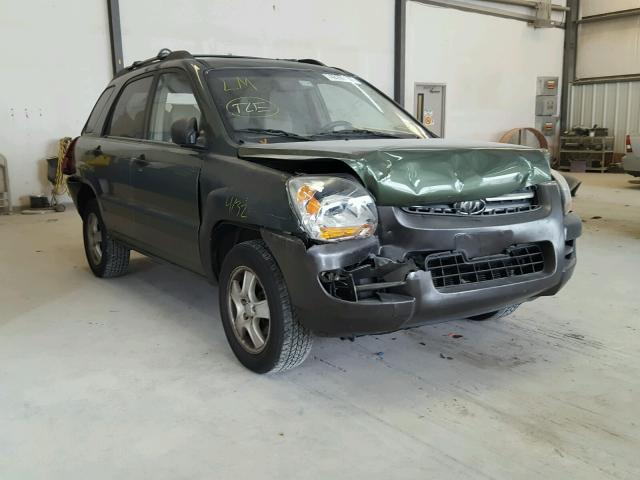 KNDJF724577433505 - 2007 KIA SPORTAGE L GREEN photo 1