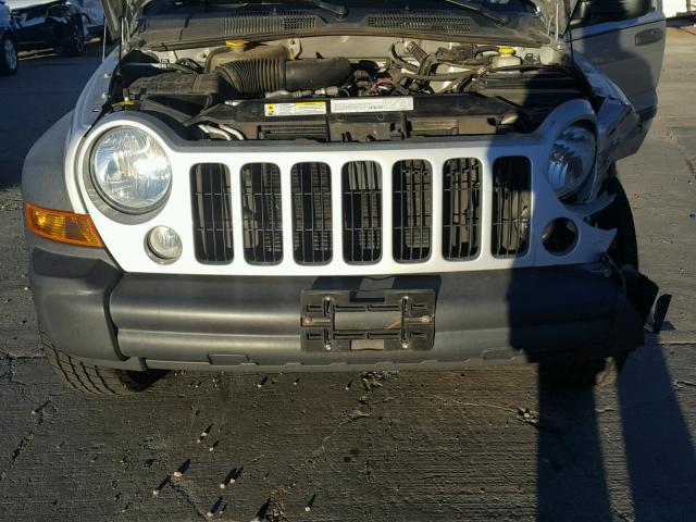 1J4GL48K77W612085 - 2007 JEEP LIBERTY SP SILVER photo 7