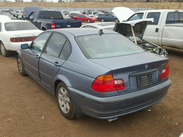 WBAAV33401FU92708 - 2001 BMW 325 I BLUE photo 3