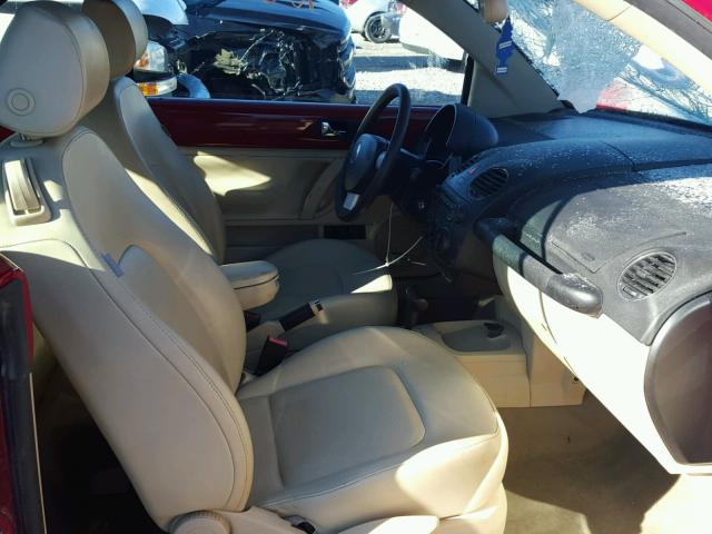 3VWRF31Y86M326644 - 2006 VOLKSWAGEN NEW BEETLE 红色 照片 5