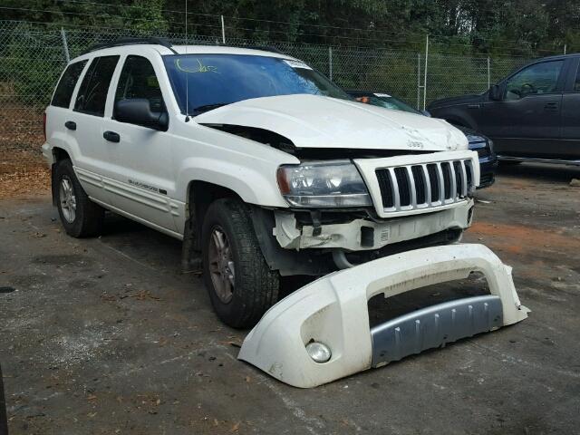 1J4GW48N74C291809 - 2004 JEEP GRAND CHER WHITE photo 1