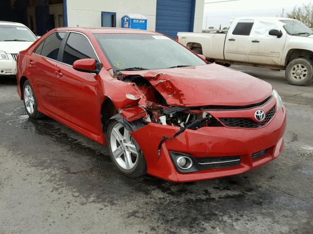 4T1BF1FK3DU647136 - 2013 TOYOTA CAMRY L RED photo 1