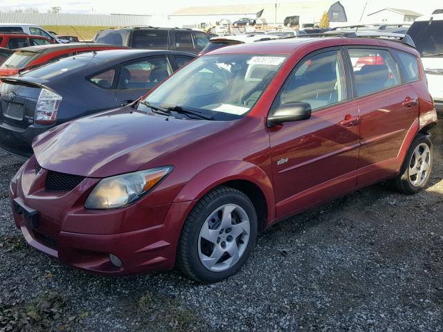 5Y2SL62834Z464116 - 2004 PONTIAC VIBE BURGUNDY photo 2