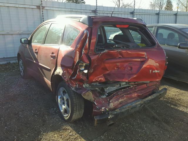 5Y2SL62834Z464116 - 2004 PONTIAC VIBE BURGUNDY photo 3