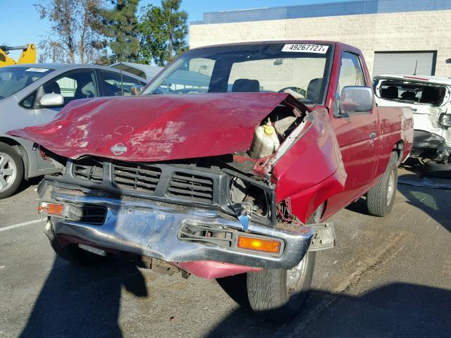 1N6SD11S5VC409648 - 1997 NISSAN TRUCK BASE RED photo 2