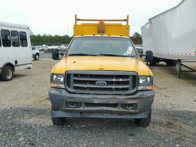 1FDXW46S63ED59045 - 2003 FORD F450 SUPER YELLOW photo 9