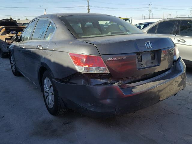 1HGCP2F30AA164755 - 2010 HONDA ACCORD LX GRAY photo 3