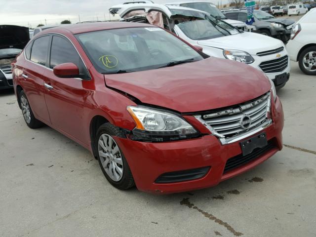 3N1AB7AP8DL725473 - 2013 NISSAN SENTRA S RED photo 1