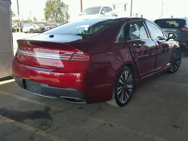 3LN6L5E9XHR618035 - 2017 LINCOLN MKZ RESERV RED photo 4