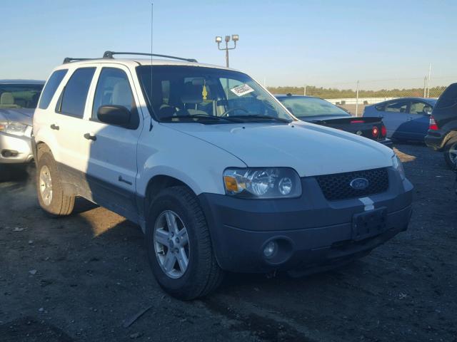 1FMYU96H16KD56099 - 2006 FORD ESCAPE HEV WHITE photo 1