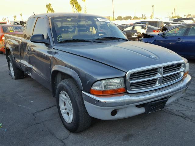 1D7HL42X73S355239 - 2003 DODGE DAKOTA SLT GRAY photo 1