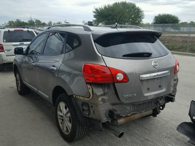 JN8AS5MT1CW269694 - 2012 NISSAN ROGUE S GRAY photo 3