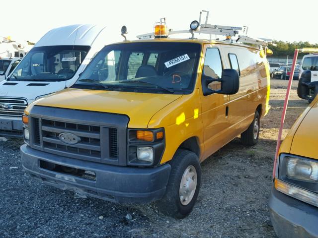 1FTSS34L58DA25649 - 2008 FORD ECONOLINE YELLOW photo 2