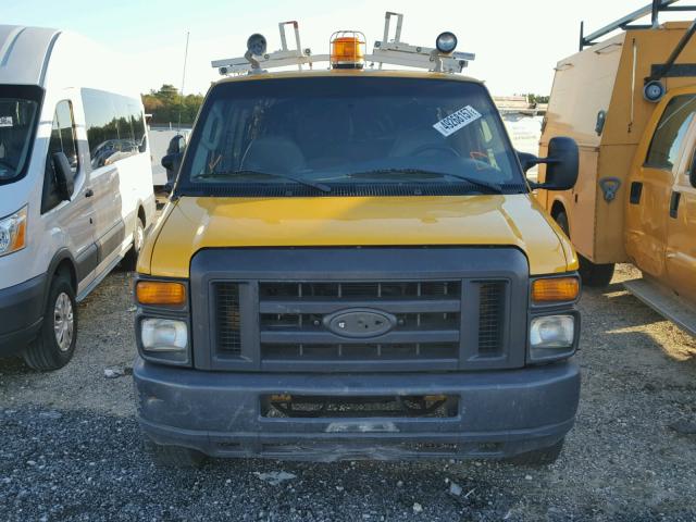 1FTSS34L58DA25649 - 2008 FORD ECONOLINE YELLOW photo 9