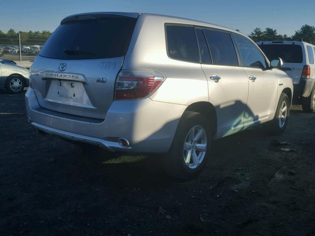 JTEEW41A392037141 - 2009 TOYOTA HIGHLANDER SILVER photo 4