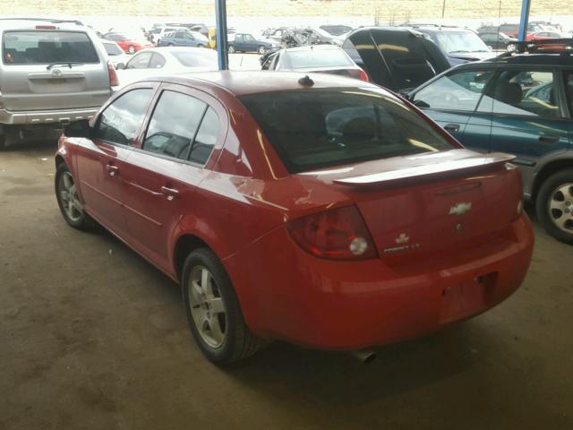 1G1AL52F057535251 - 2005 CHEVROLET COBALT LS RED photo 3