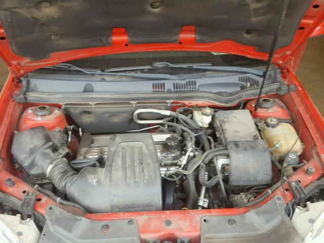 1G1AL52F057535251 - 2005 CHEVROLET COBALT LS RED photo 7