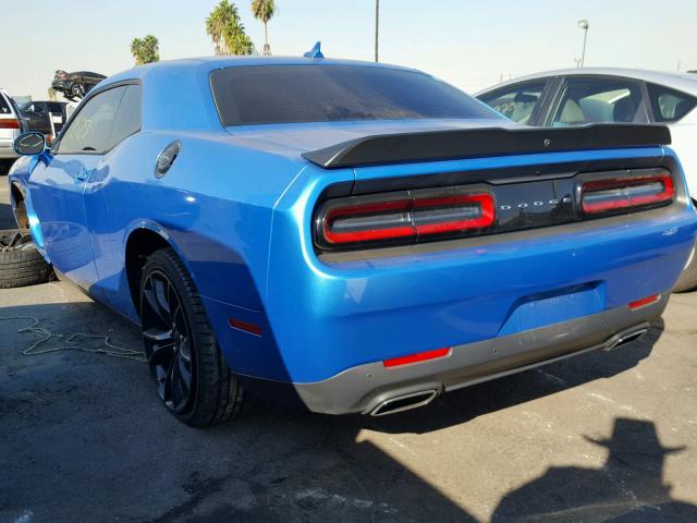 2C3CDZAG6GH120218 - 2016 DODGE CHALLENGER BLUE photo 3